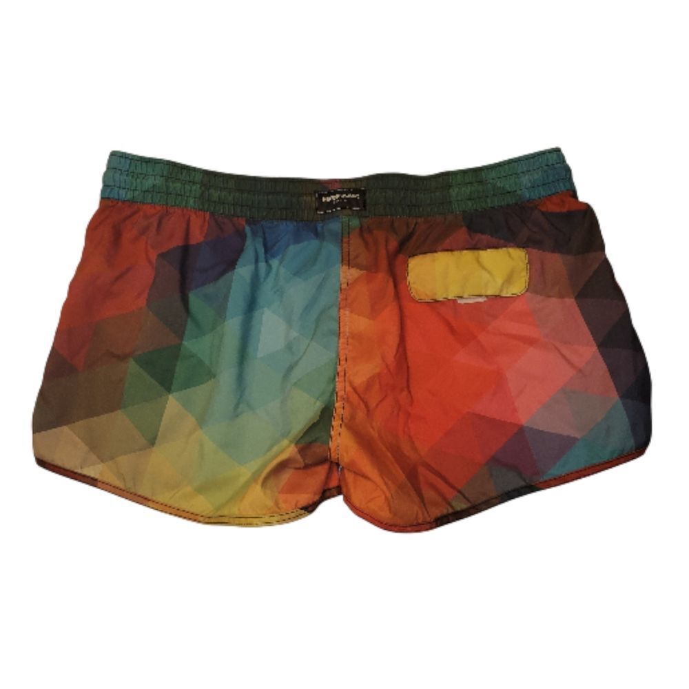 Colorful Geometric Swim Trunks - Picture 2 of 4